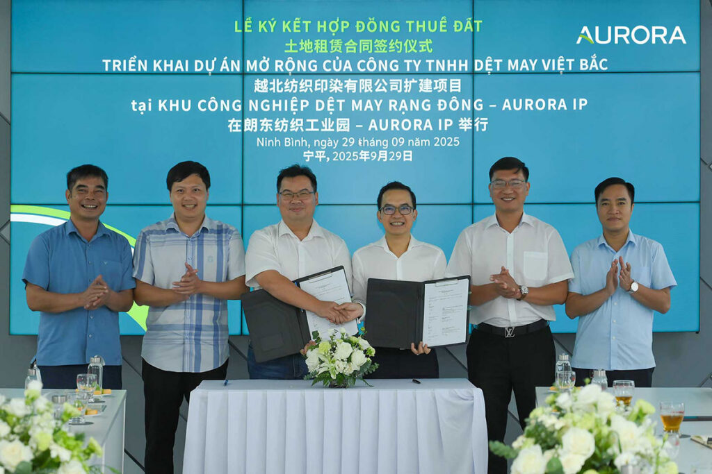 Aurora IP: Việt Bắc nhân đôi quy mô, khép kín chuỗi cung ứng dệt may tại Ninh Bình